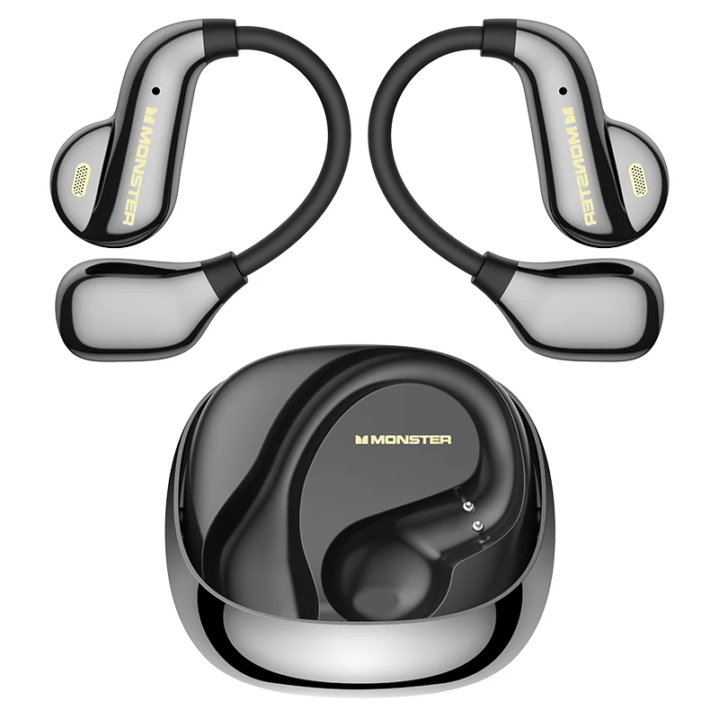 Monster Open Ear AC390 Air Conduction Earphones 360° Stereo Bluetooth 6.0 Headphones DNC Call Noise Canceling Sports Headset