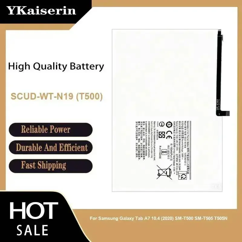 Robust Tablet Battery For Samsung Galaxy Tab A7 10.4 2020 SM-T500 SM-T505 T505N Long Lasting Scud-WT-N19 T500 7040mAh