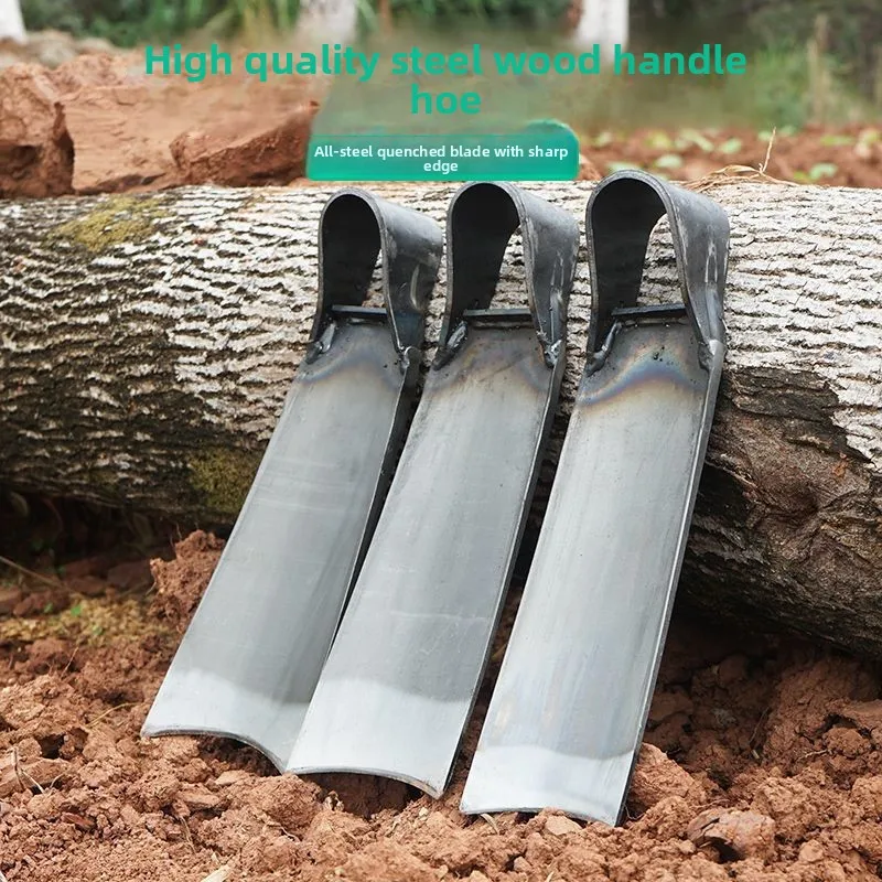 Farm Garden Backyard Tool Forged All Steel Heavy Duty Hoe Agricultural Digging Weeding Home Gardening Hand Tool