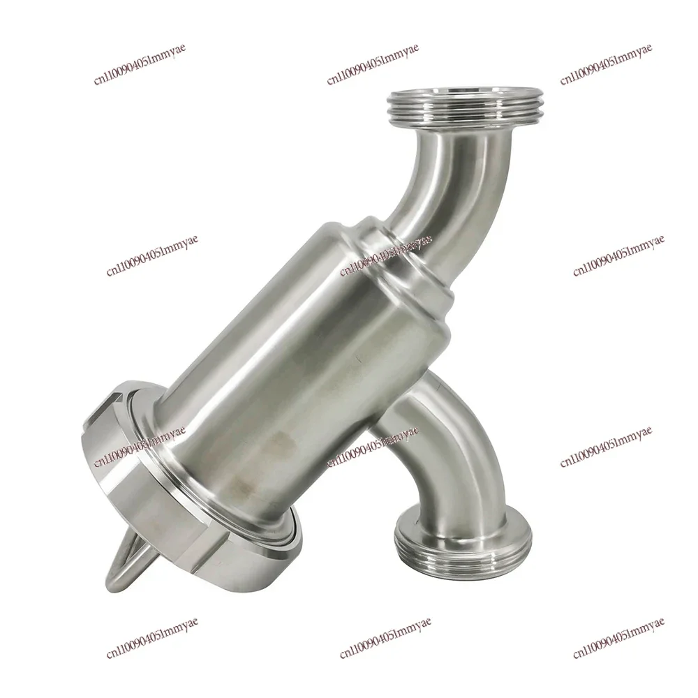 

Food Grade Sanitary Y type strainer Stainless Steel SS304 Thread connection Y Elbow type filter For Milk