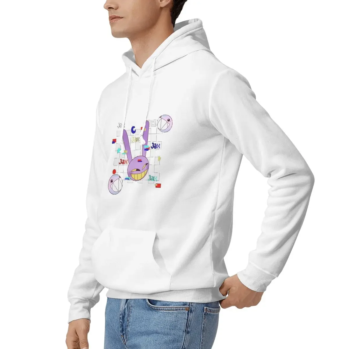 Jax The Amazing Digital Circus Hoodies للرجال والنساء بلوفر كاجوال بلوزات عصرية بأكمام طويلة ملابس الشارع للخريف والشتاء
