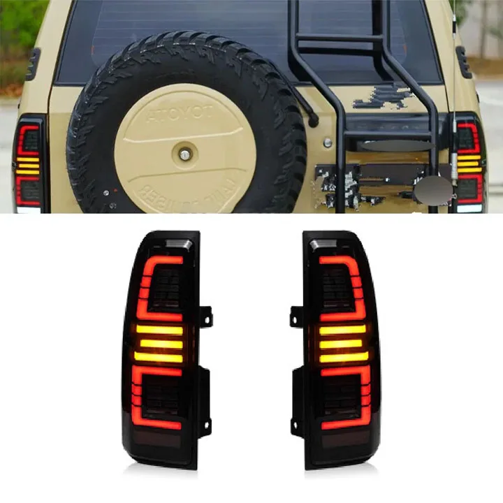 مصباح خلفي LED للسيارة متوافق مع مصباح خلفي Land Cruiser Prado LC90 LC95