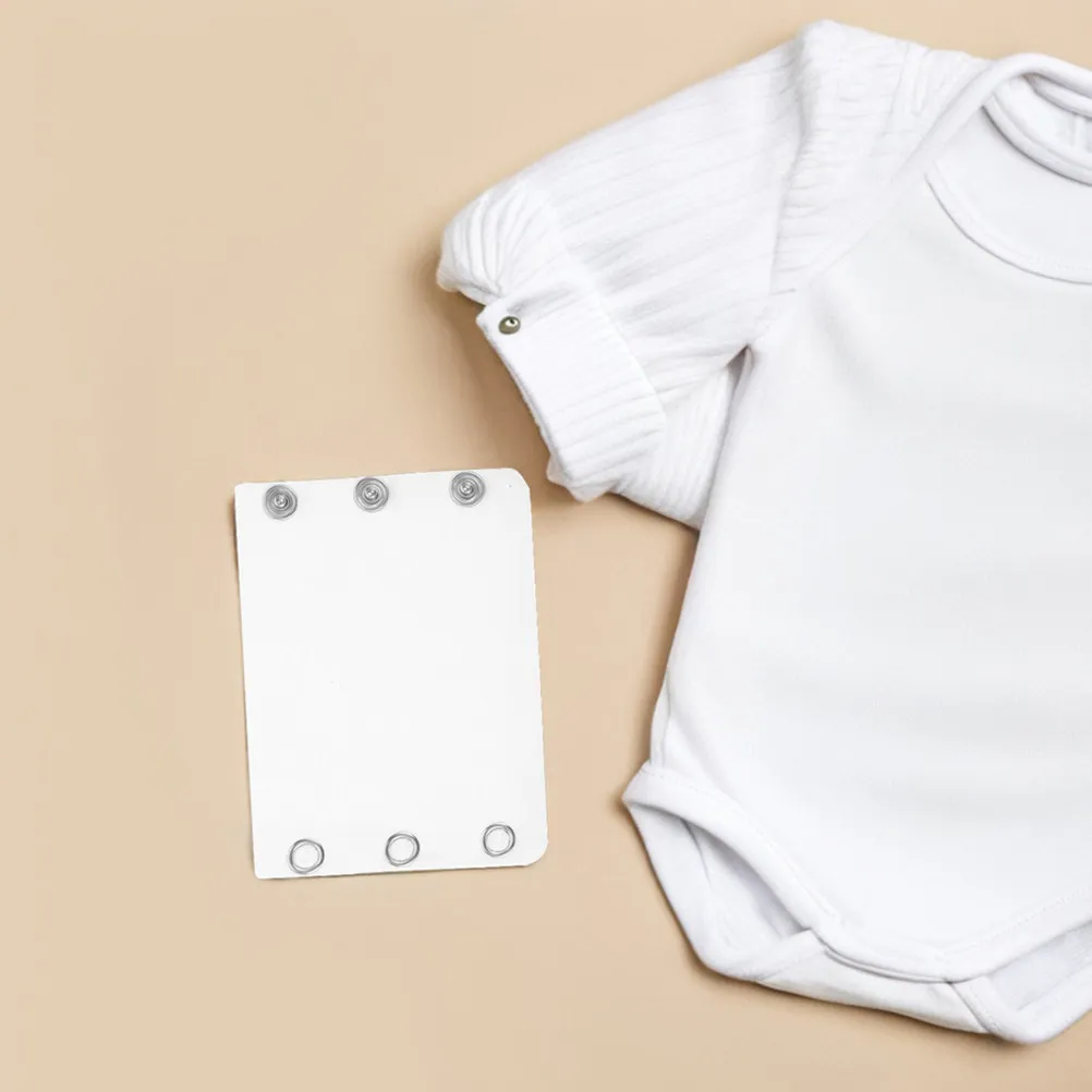 7Pcs Baby Bodysuit Extender Double Layer Cotton Adjustable Length Snap Extenders for Newborn Toddler Rompers Breathable Warm