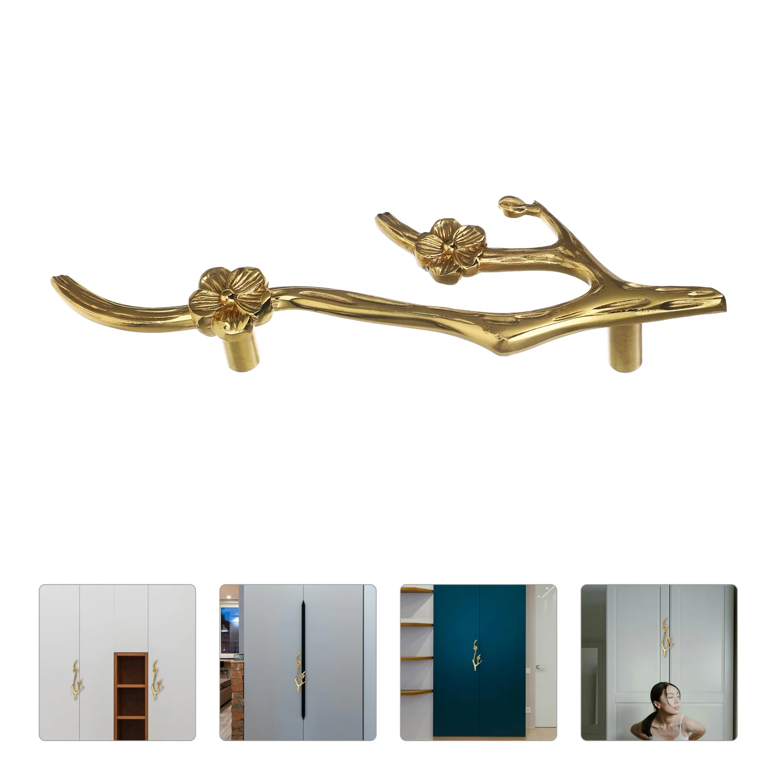 

Drawer Handle Furniture Handles Knobs Dresser Pulls for Kitchen Cabinets Brass