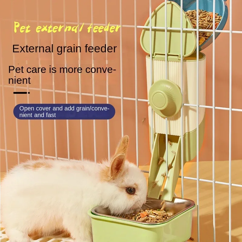 

Pet Parrot Bird Feeding Waterer Cat Dog Cage Hanging Waterer Pigeon Rabbit Small Pet Automatic Feeding Water Feeding Bowl