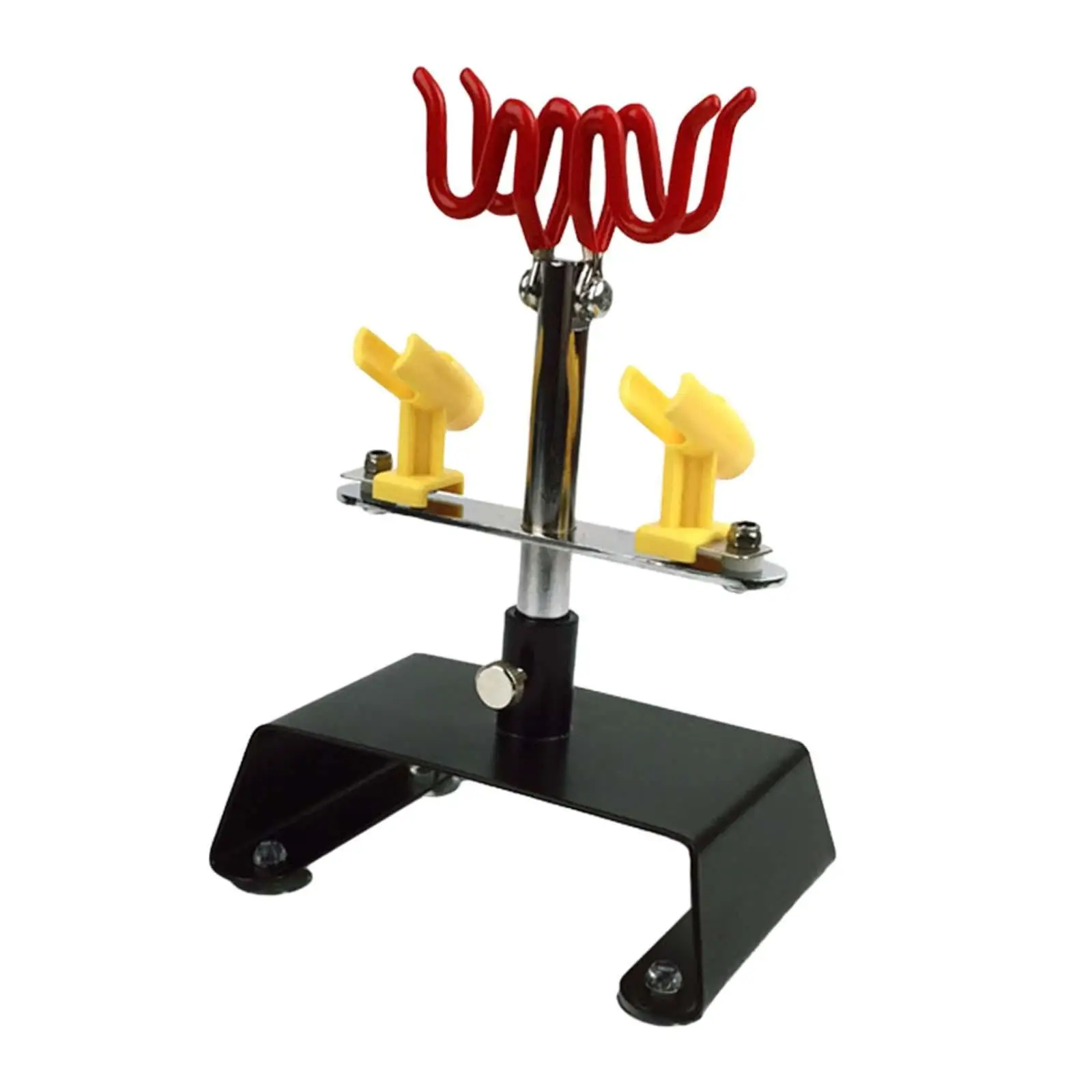 Metal Airbrush Holder Station with 4 Suction Cups Rotating Brackets Storage Rack for Hobby Painting
