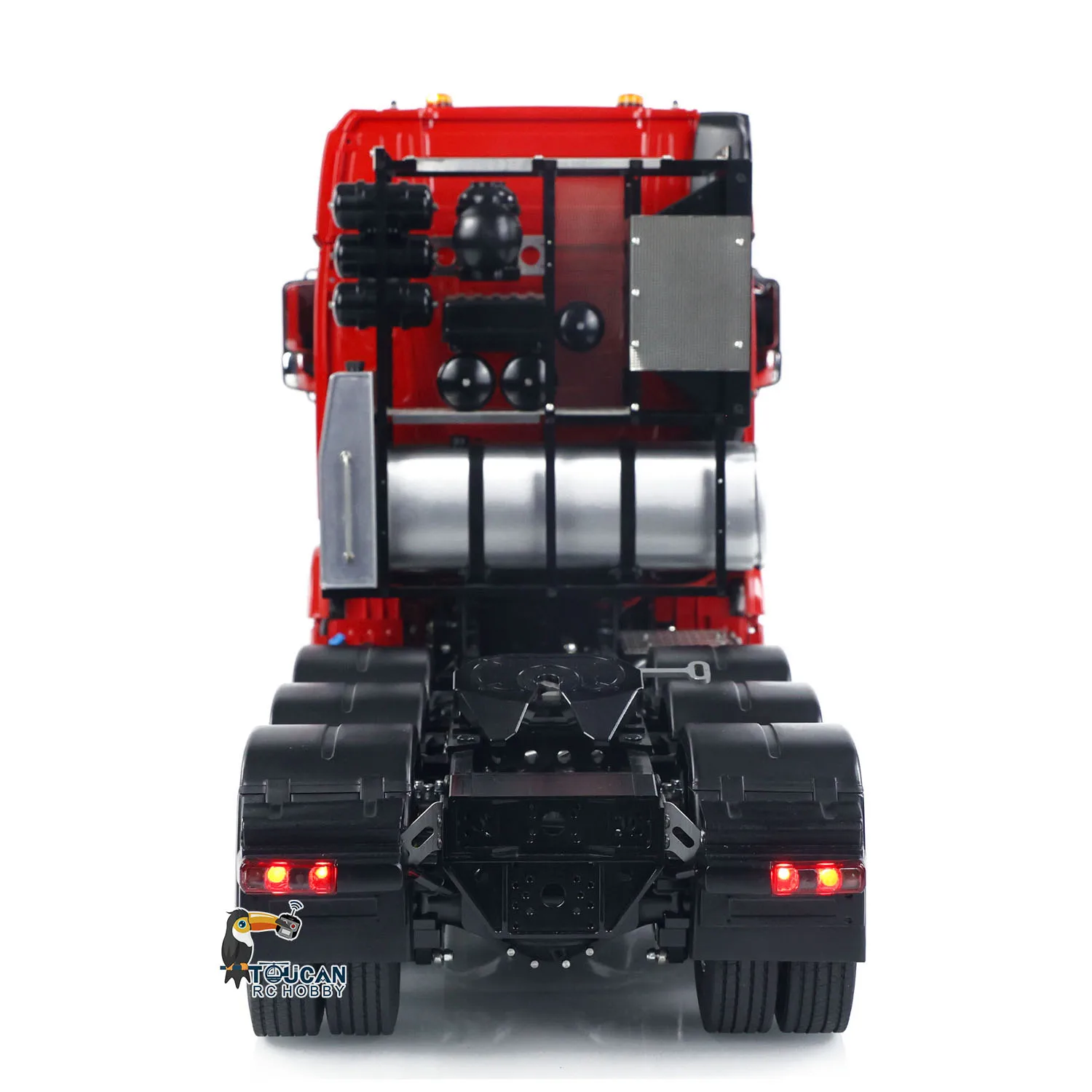 LESU 1/14 RTR RC شاحنة جرار معدنية 8x8 راديو التحكم لتقوم بها بنفسك نموذج سيارة قفل المعدات التفاضلية رف أضواء الأصوات