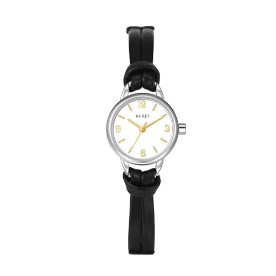 

Women's Brown Leather Strap Watch Small Dial Waterproof Quartz Watch, Mothers Day Gifts for Mom