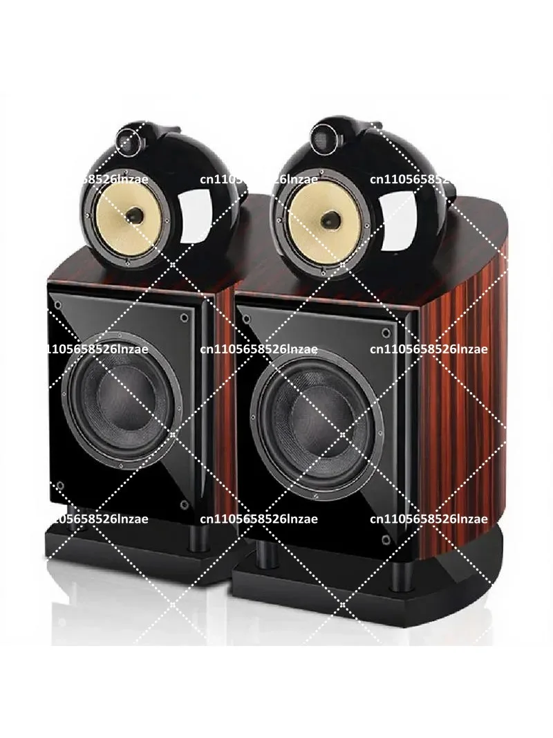 8 Inch Passive Bookshelf Speaker HiFi Stereo Sound for Home Audio Amplifier