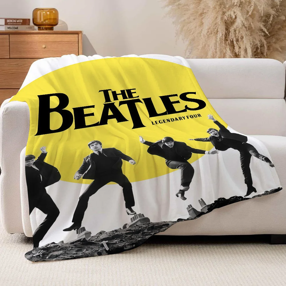 بطانية فرقة الروك الساخنة The B-Beatles لأريكة المكتب والسرير والطائرة والسفر والنوم والقراءة والاسترخاء والتخييم الناعمة والدافئة #4