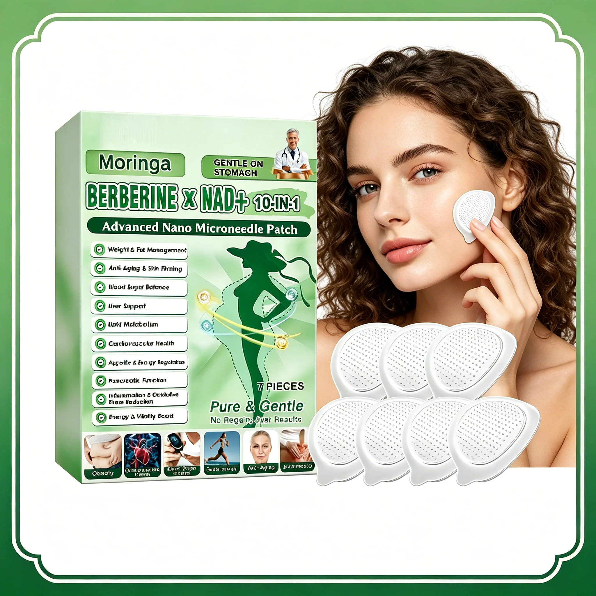 

2026 Hot Sale Moringa Body Care Patch Series, Lightweight Breathable Design for Daily Skin Moisturizing & Nourishing