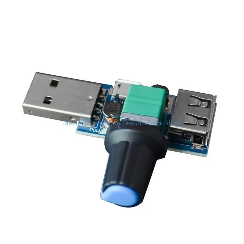 HX6A Motor Controller Multi-Gear Fan USB Speed Regulation Controller 4-12V Speed Regulation NTC Temperature Control