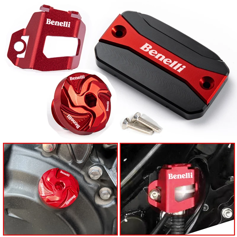 

For Benelli TRK 502 502X Leoncino 500 TRK502 TRK502X motorcycle front brake fluid cap filler cap rear brake fluid protection cap
