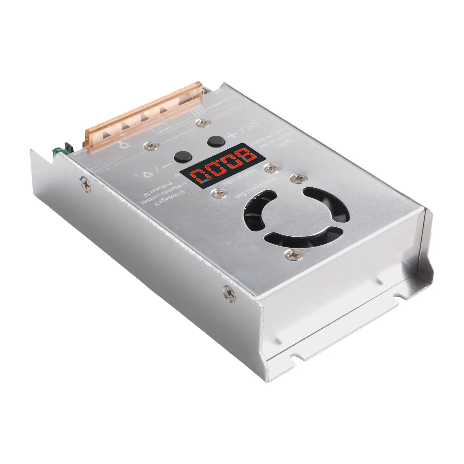 MPPT 600W Stepdown Solar Controller Intelligent Fan Cooling 18V-80V Input Charging For 12V 24V Lithium Battery Controller