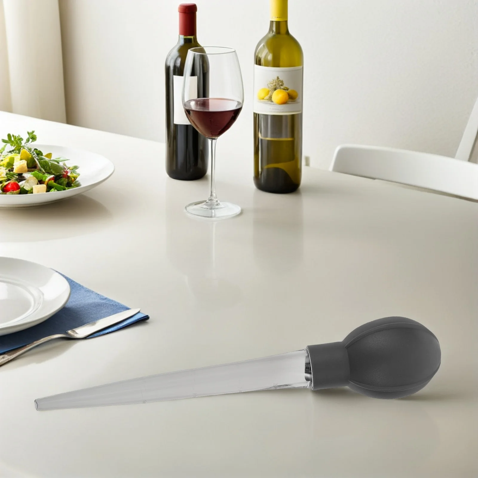 Bomba de muestreo de vino tinto, gotero de plástico de calidad alimentaria de 28Ml para barril de vino, degustación de cocina, molde para dulces de pavo, aceite líquido, 2 uds.