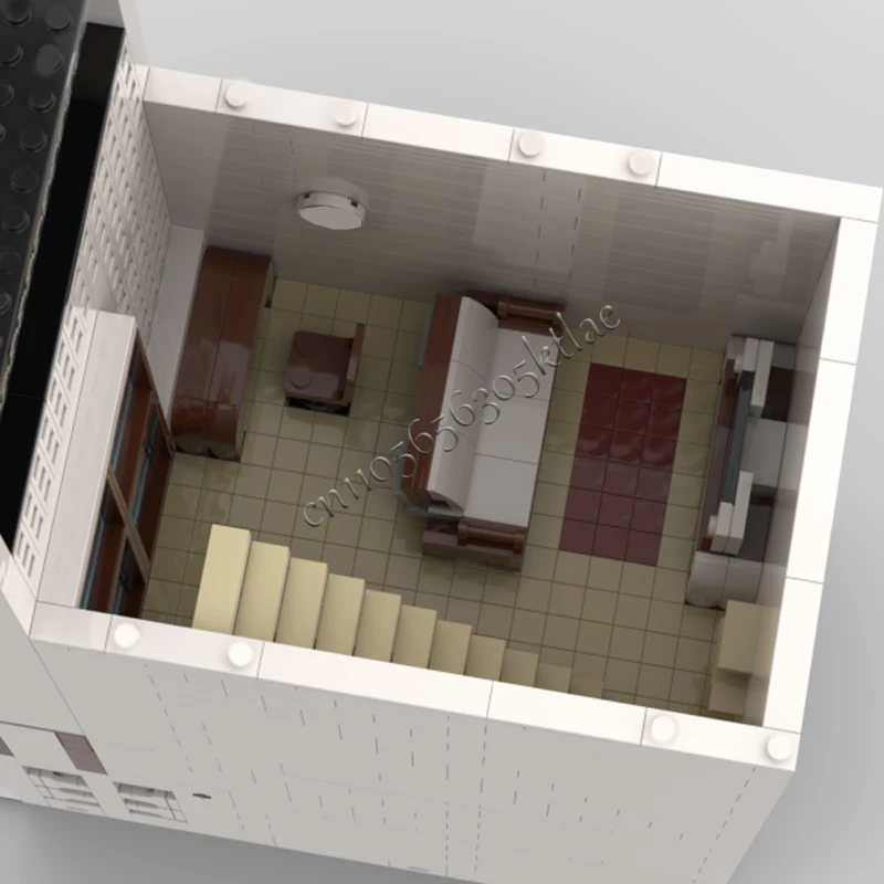 2201 PCS House Street Modern Townhouse MOC Customize Modular Building Block Simple Popular Kids Creative DIY Assembly Toy Gift