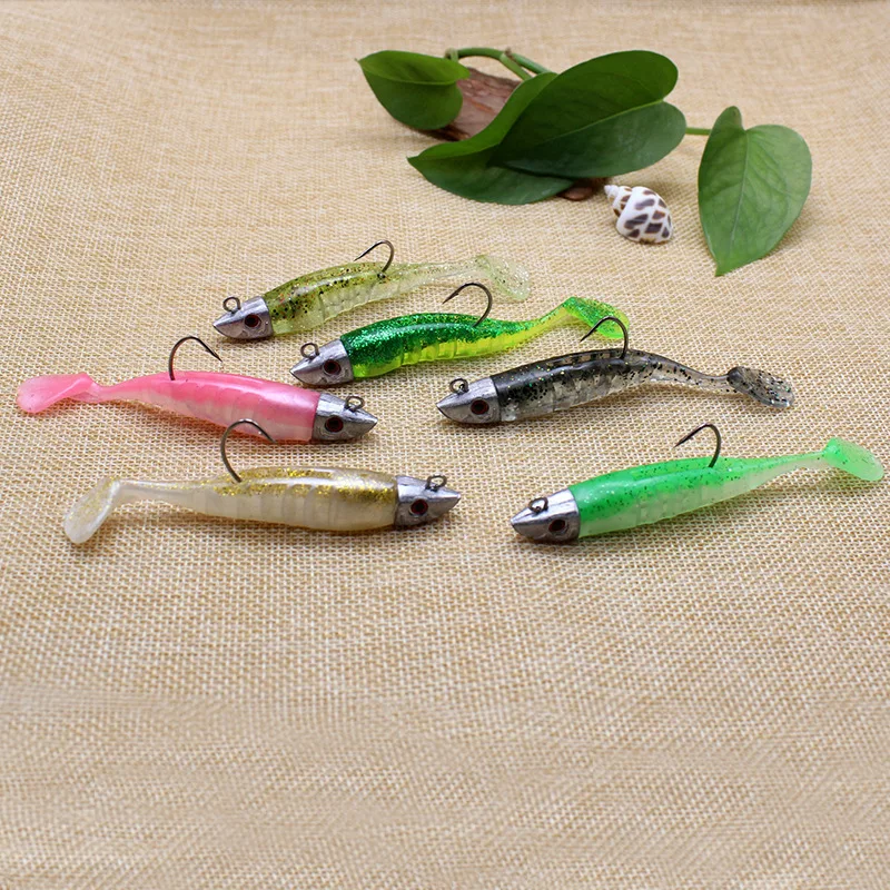 T Tail Soft Bait 10.5cm16g/13cm 26g Submerged Lead Head Soft Fish Luya Bait Fishing Bait