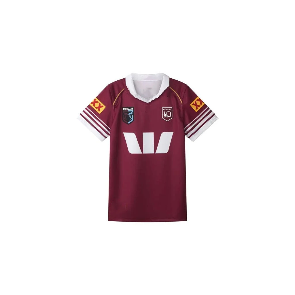 Camiseta de Verano 2026 del Queensland Maroons State of Origin, Estilo Y2K, para Combinar en Familia, Apta para Uso Diario y Entrenamiento
