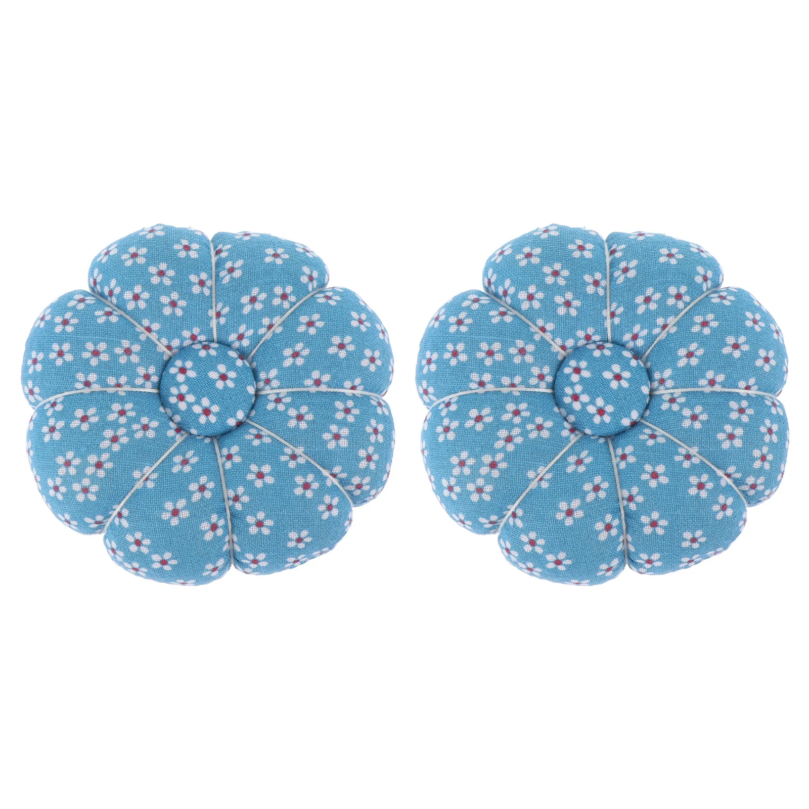 

2Pcs Retro Pumpkin Shaped Needle Cushion Comfortable Cloth Pin Organizer for Sewing Projects Embroidery Pin Cushion