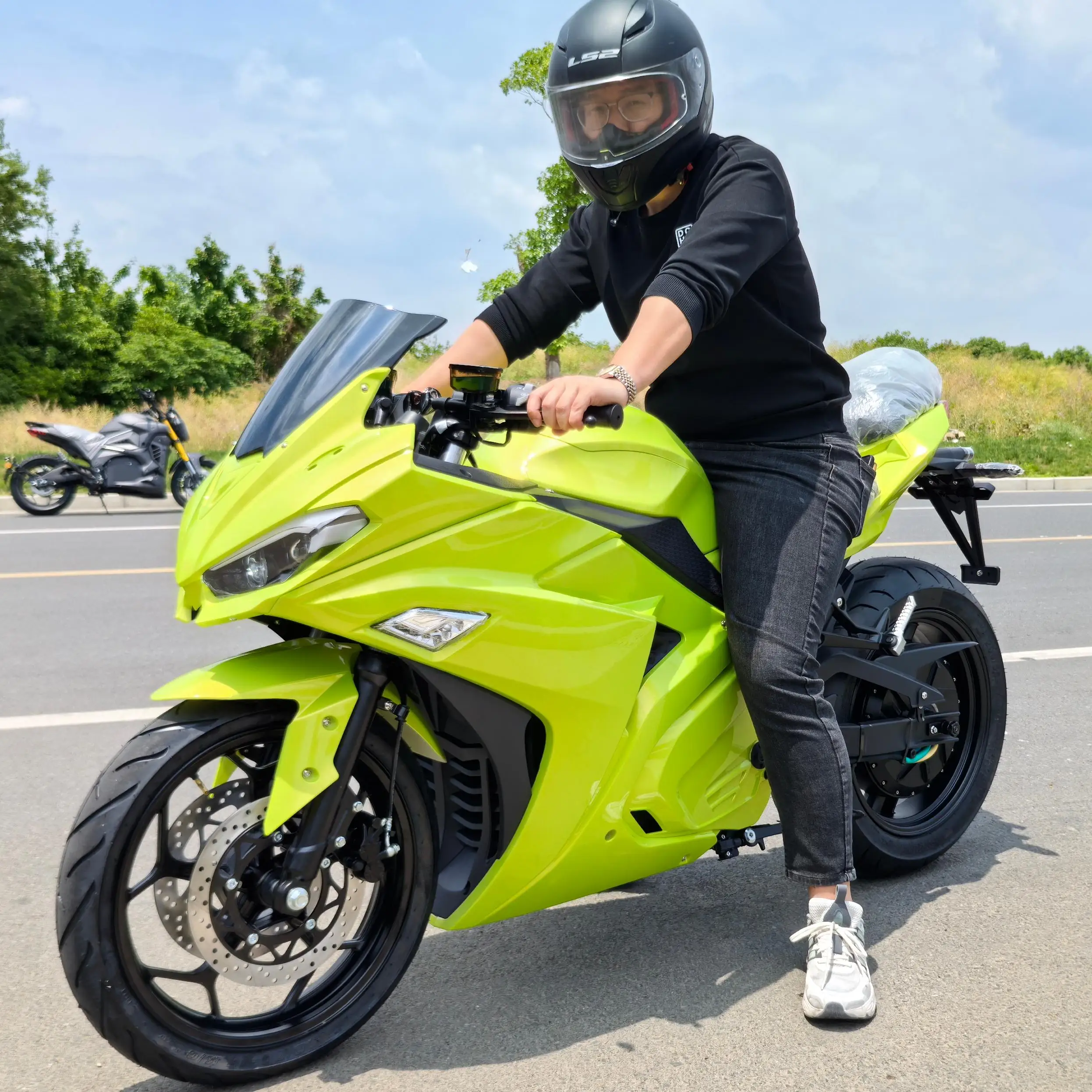Новый электрический мотоцикл 2 – обзор и цена Electric Motorcycle 5000W