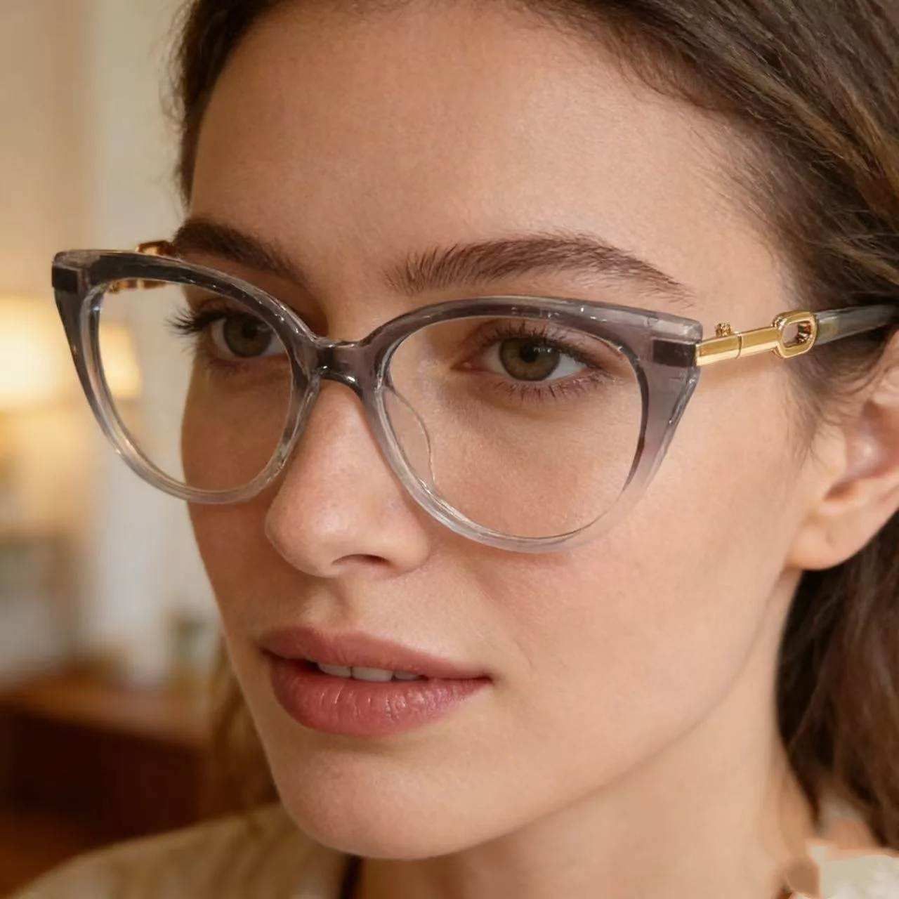 

Модные женские очки для чтения Lady TR90, компьютерные очки с защитой от синего света, очки ручной работы по рецепту