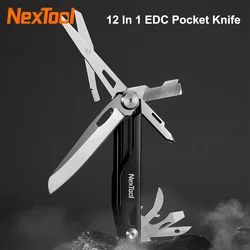 Nextool Çakı 12'si 1 Arada EDC Bıçak Çok amaçlı Açık Katlanır Bıçak Mini Taşınabilir Katlanır Makas Çakı El Aleti