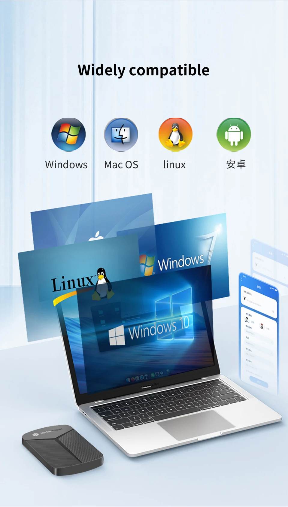 Yottamaster 2,5-Zoll-HDD-Gehäuse SATA auf USB 3.0-Adapter Festplattengehäuse 6 Gbit/s UASP-Festplattengehäuse für Windows Mac Linux – Detail 11