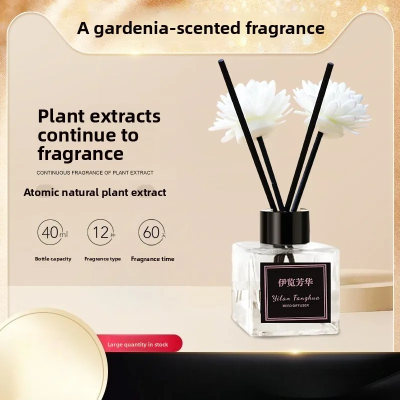 

Gardenia Reed Diffuser - Long-Lasting Fragrance, Eliminates Odors, Natural Room Air Freshener