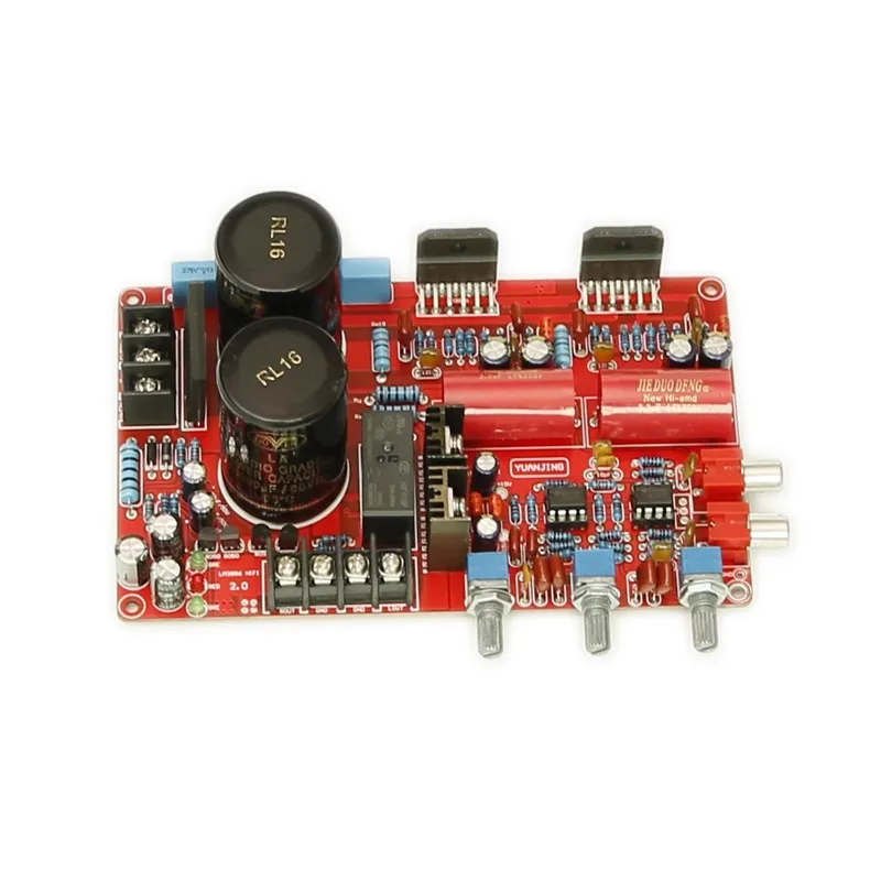 Dual AC18-24V LM3886 68W * 2 2.0 Channel Stereo Hifi Fever เครื่องขยายเสียงดิจิตอล Treble Bass Tone
