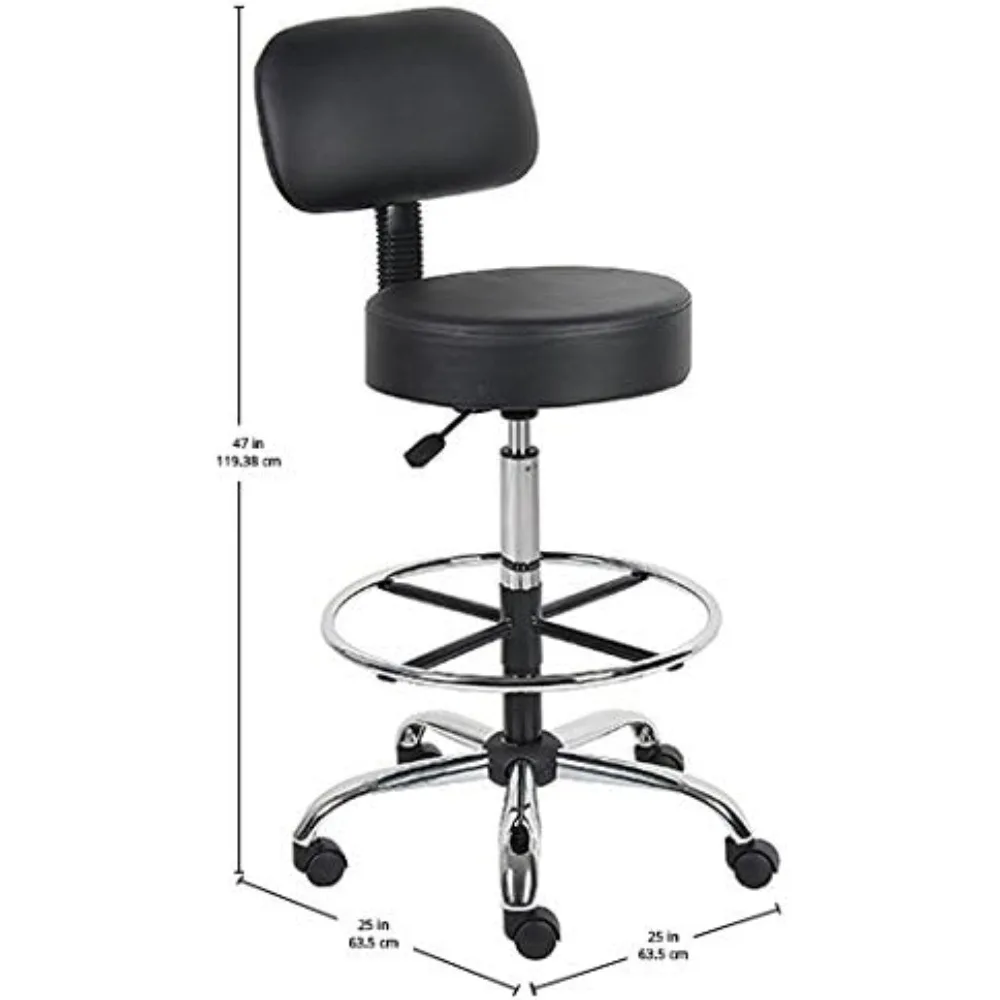 مقعد طبي مريح باللون الأسود