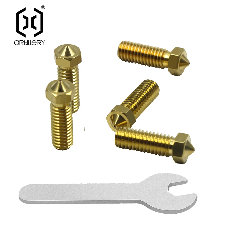 E3D Đầu Vòi Bằng Đồng 0.2/0.4/0.6/0.8Mm Bộ Dụng Cụ Máy Đùn Đầu In Cấp Thích Hợp Cho pháo Binh SW-X1/SW-X2/Thiên Tài Pro 3D Máy In