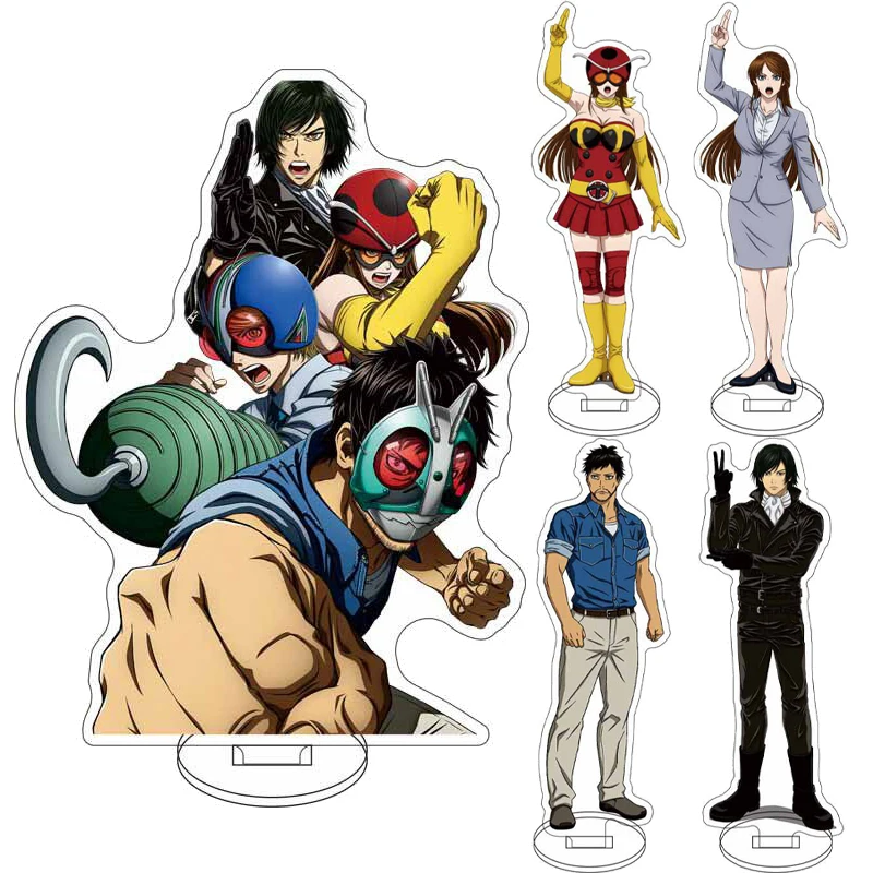 16CM Anime Tojima Tanzaburo möchte Masked Rider werden Figur Tojima Tanzaburo Okada Yuriko Acryl-Ständer Cosplay-Ornamente Geschenke