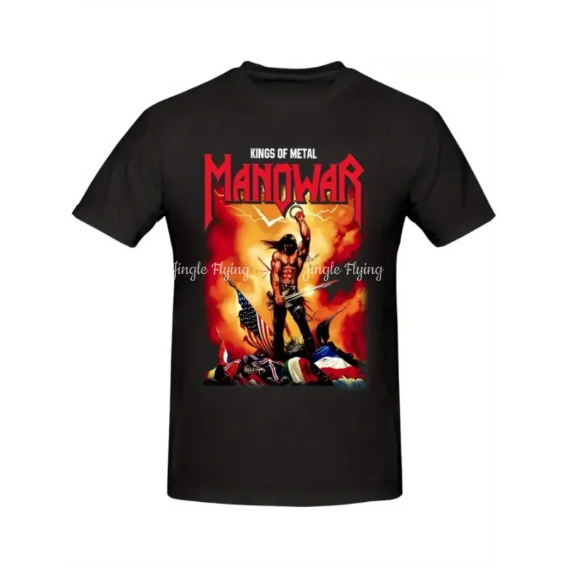 Kings Of Mental Manowar estampa gráfica para homens mulheres casal camiseta rua casual manga curta camiseta de algodão
