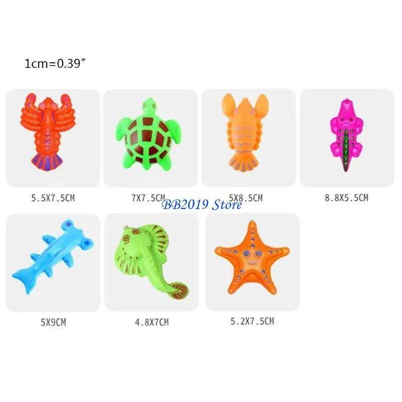 Q0KB 30/52 Pcs Fishing Plastic Fish Rod Set Kids Playing Water Gifts