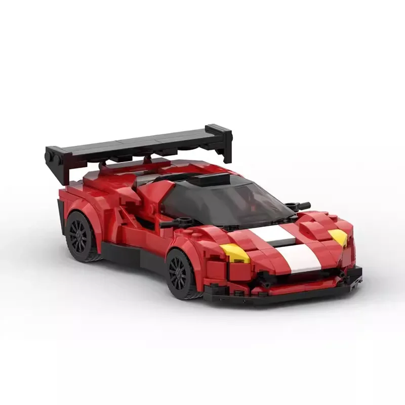 373pcs MOC Ferraried F8 Tributo Speed Champions Sports Cars Building Blocks Model Bricks Set Kids Toys Gifts For Boys Girls