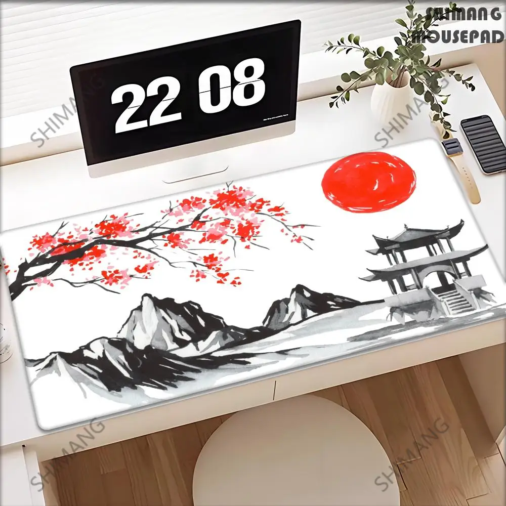 

Chinese Ink Painting Mouse Pad Gamer Mousepads Big Gaming Mousepad XXL Mouse Mat Large Keyboard Mat Desk Pad For Computer Laptop