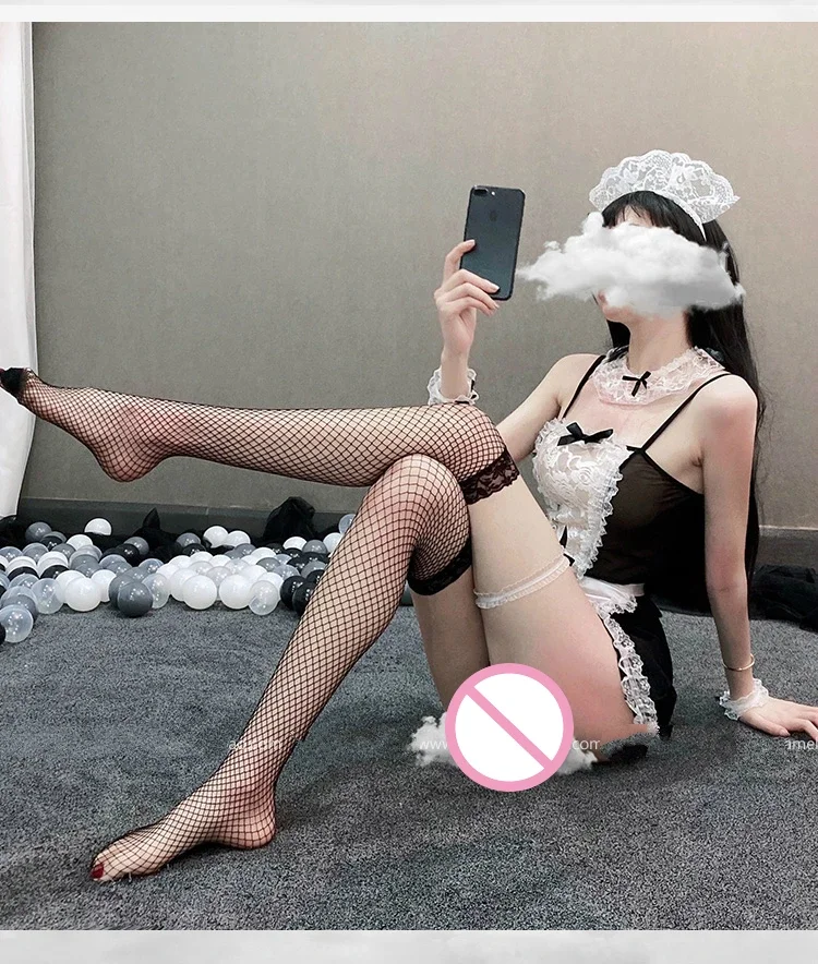 

Japanese Cosplay Costume Apron Dress Uniforms Halloween Costumes Women Maid Outfit Sweet Gothic Lolita Dresses Anime