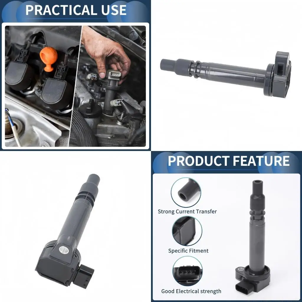 

J0MA Direct Fit Vehicle Ignition Coil Engine Coils Replacements Optimized for Vehicle