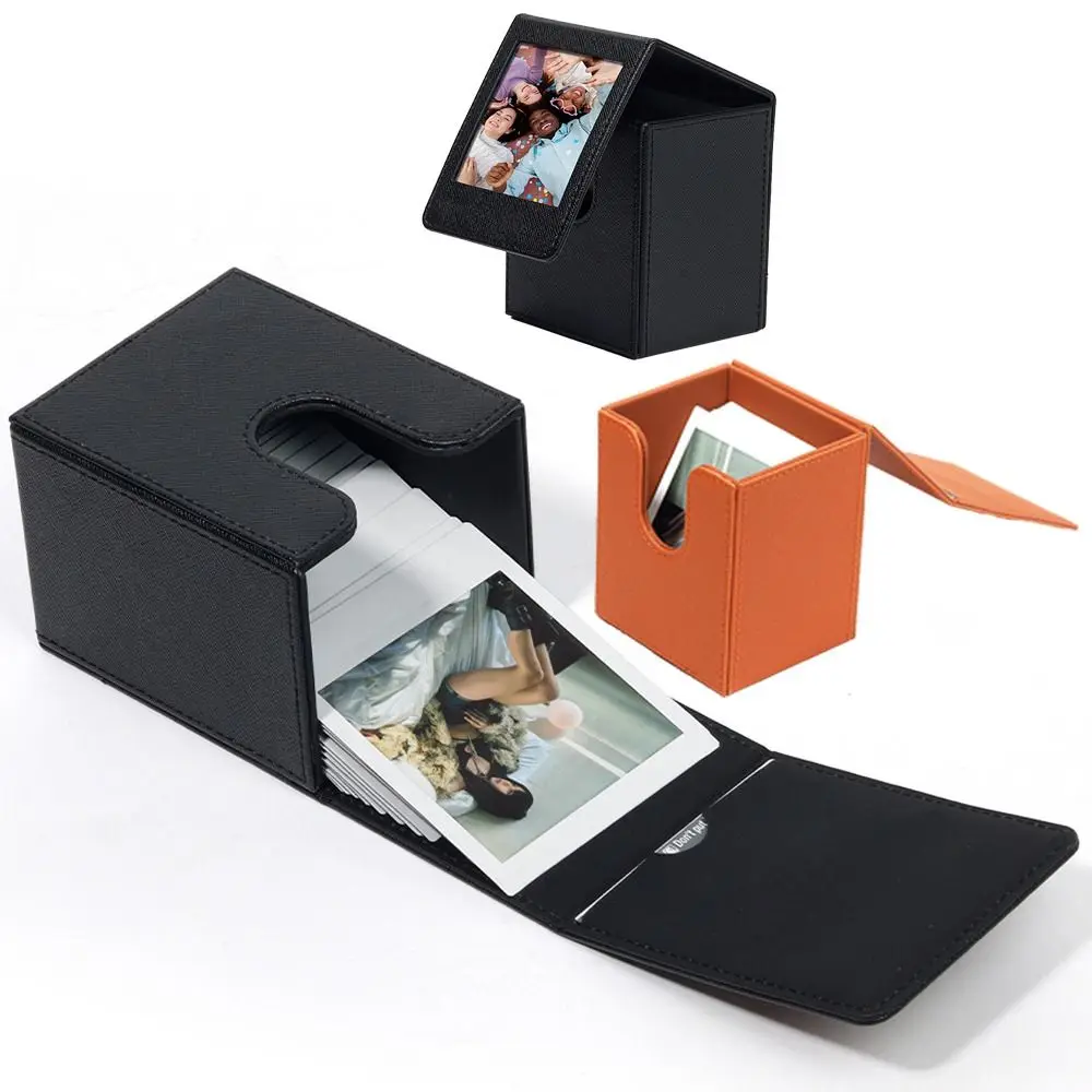 Instant Camera 4 inch-Photo Storage Box PVC Large Capacity Card Holder High Quality Household for Polaroid/Fujifilm Instax SQ