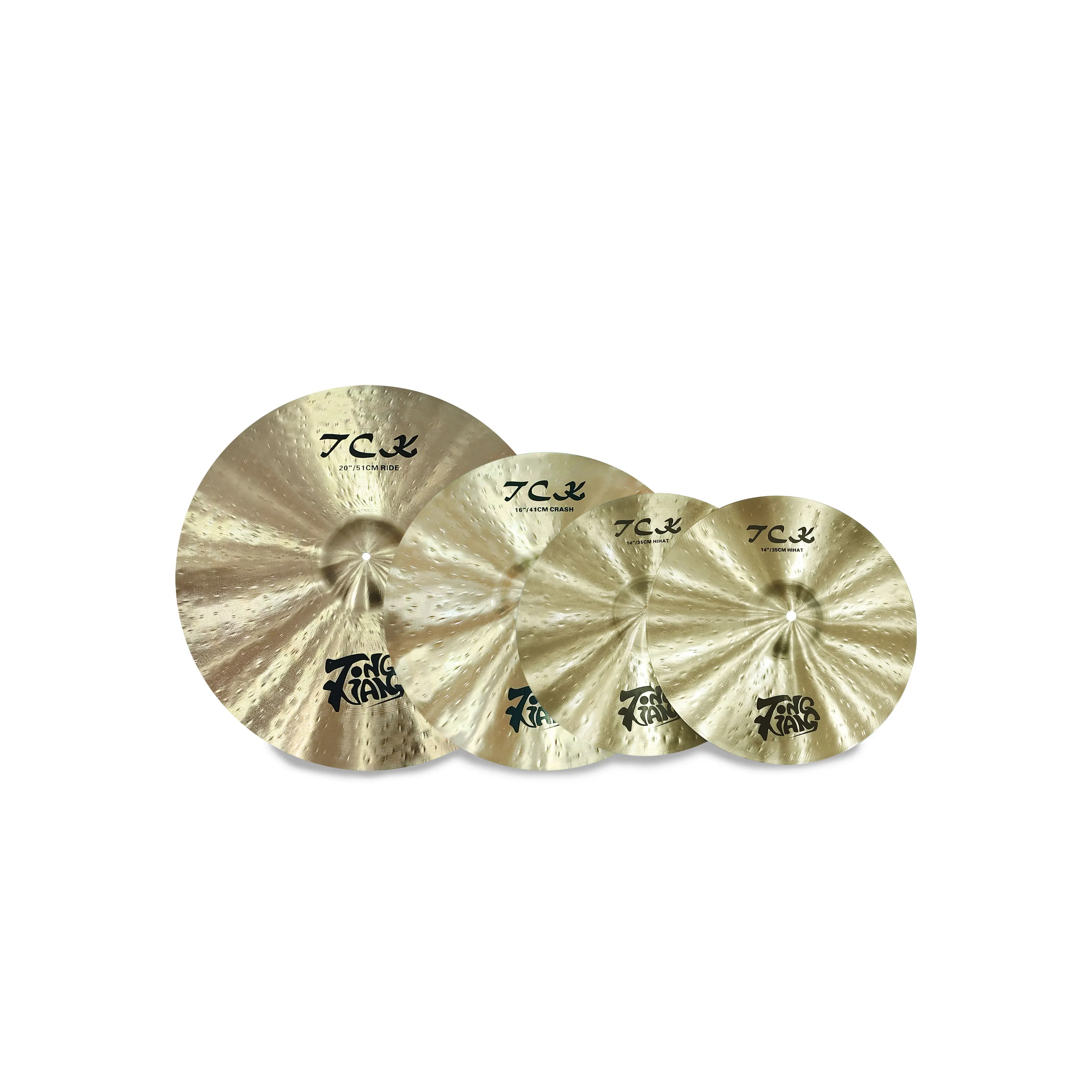 

Chinese Musical Percussion Handmade B20 Tongxiang Brand TCK Series 4pcs Cymbal Set