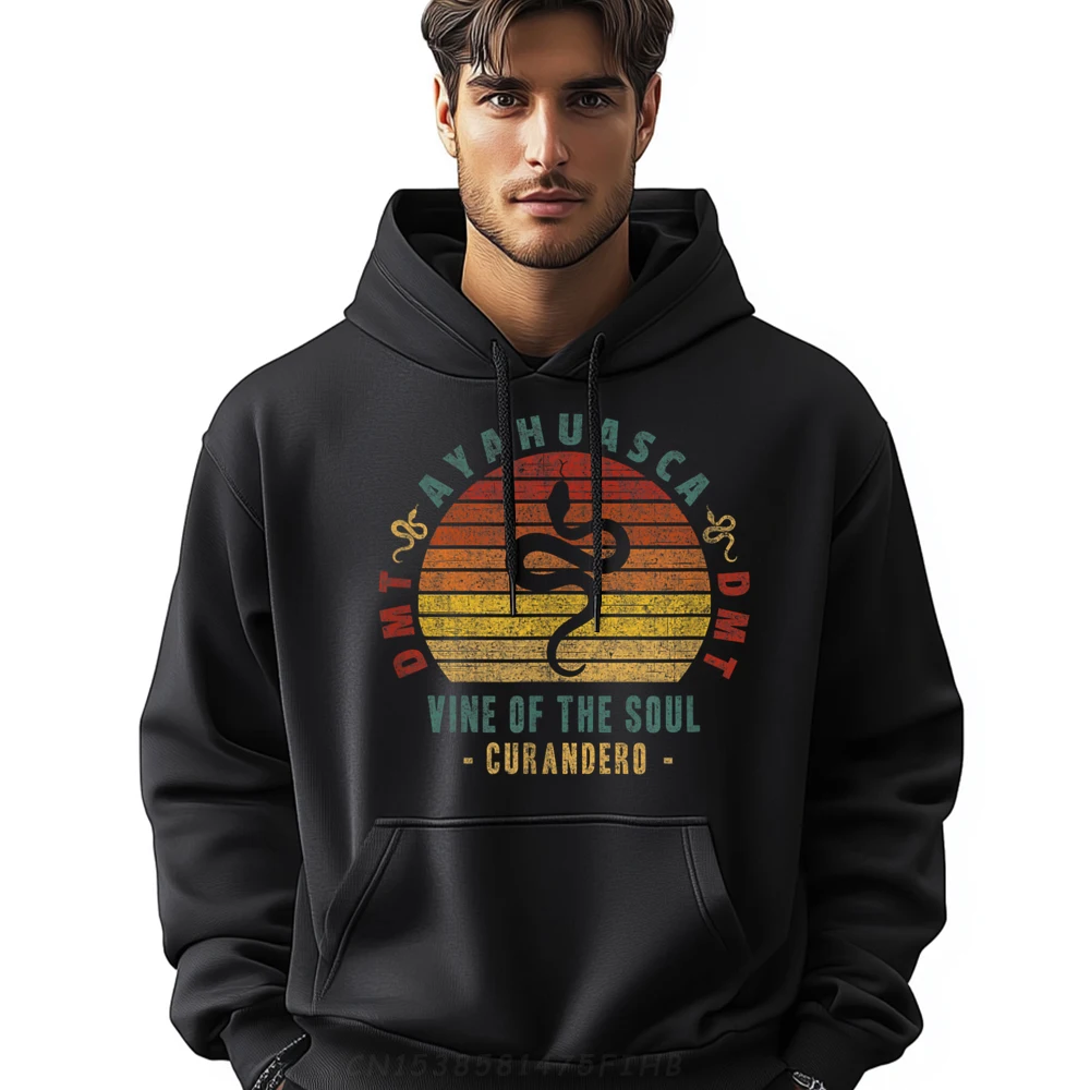 

Ayahuasca Shaman Vine Of The Printed On Hoodies Long Sleeve For Men Autumn Round Neck Hoodies Graphic Hoodies Special