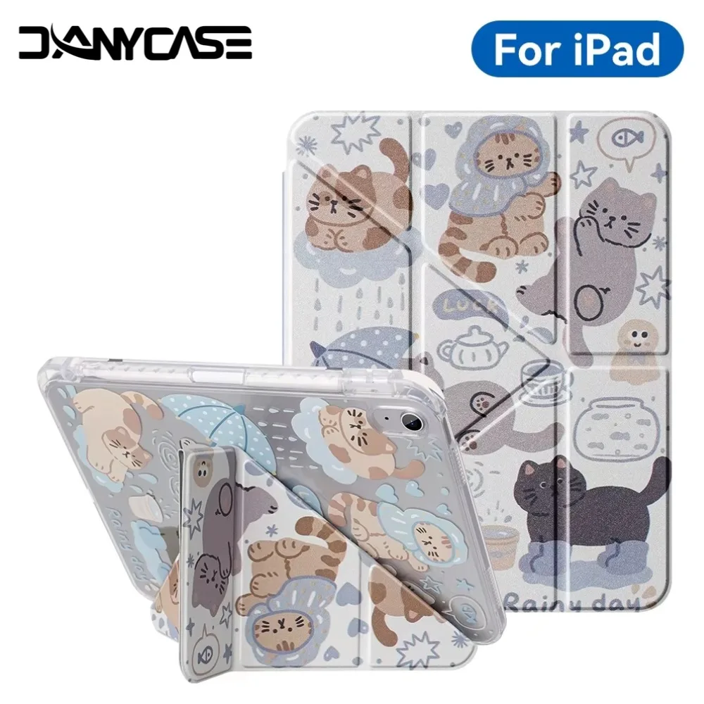 For ipad A16 Case 11th 10th Generation Case 10.9 Pro 11 in Cover Air Pro 12.9 11 13 M3 M4 M2 M5 Pencil Magnetically Smart Case