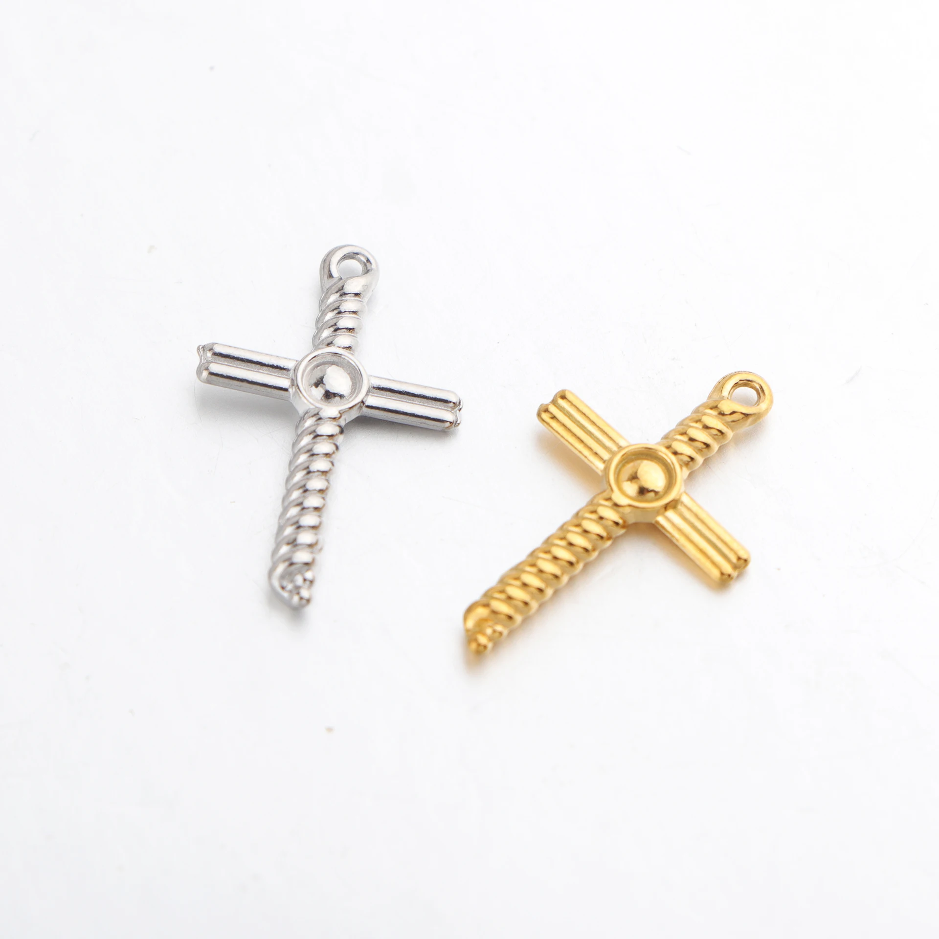 

20pcs/lot Stainless Steel Cross Charms Pendant for DIY Retro Necklace Earring Bracelet Jewelry Findings Accessories Wholesale