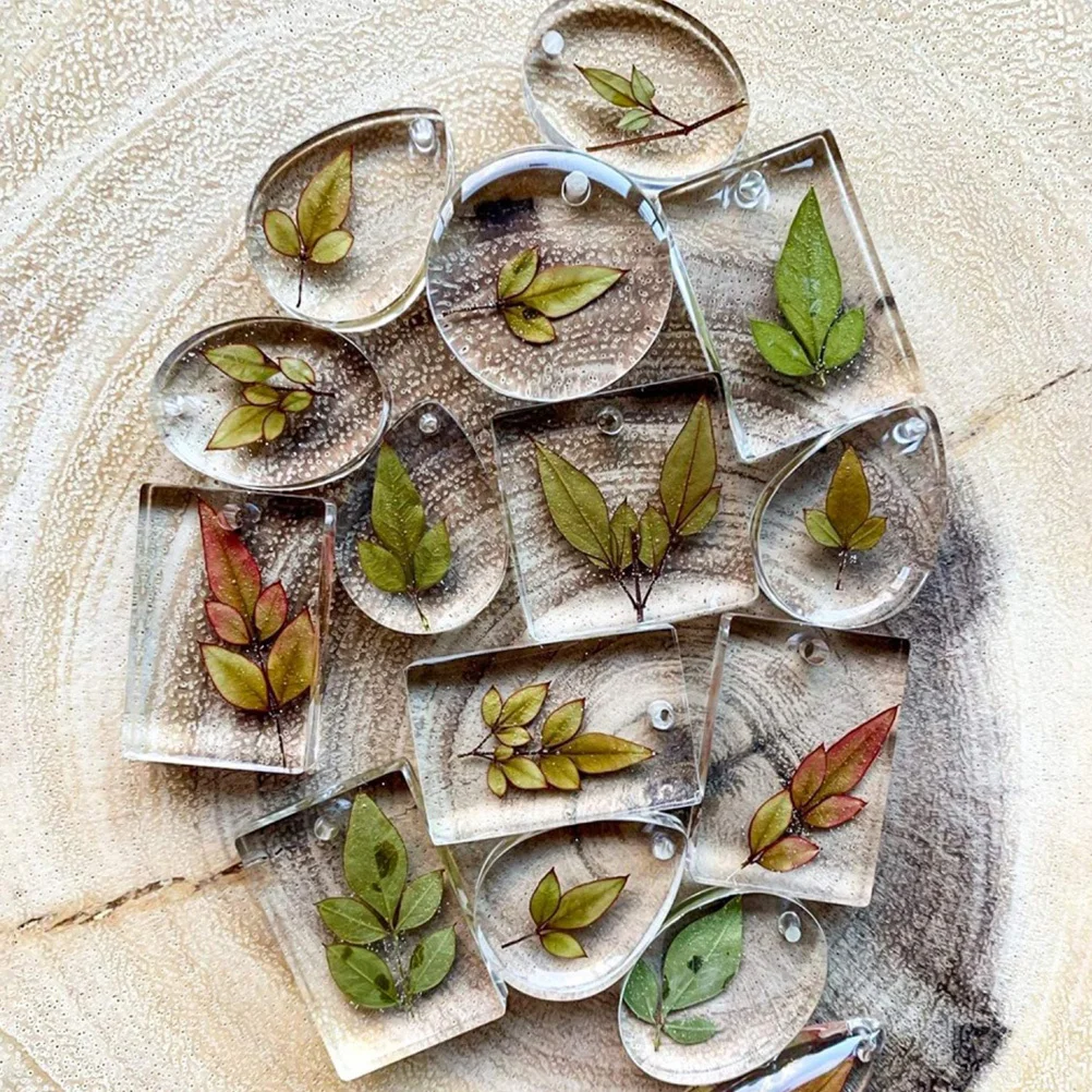 

20pcs Silicone Keychain Mold Kit For Diy Crystal Epoxy Resin Pendant Craft Reusable Mould Jewelry Making Tool Gift Idea