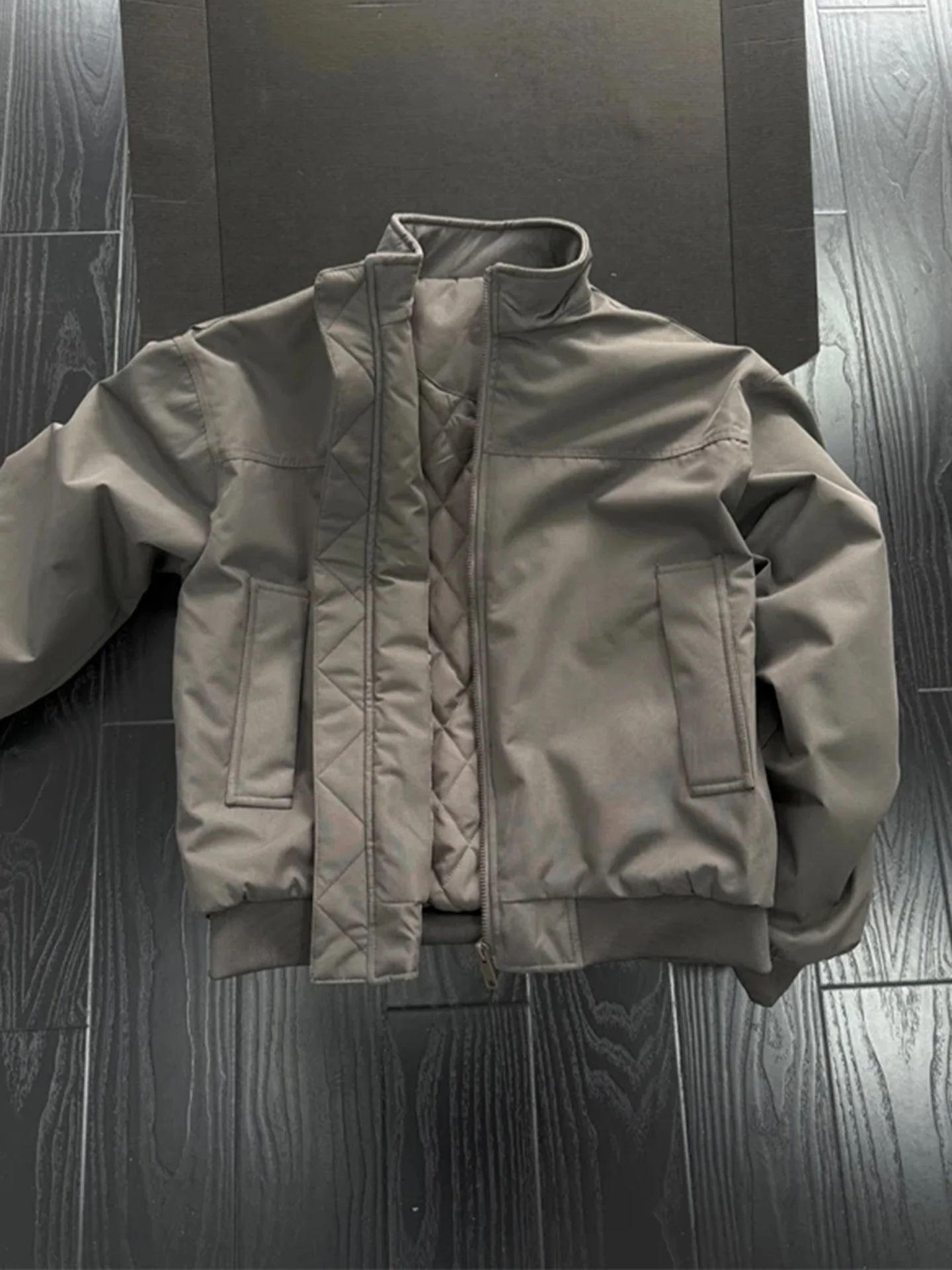 

Cleanfit Men's ort Flight Jaet Cotton Coat Autumn Winter Faion American Sle Stand Collar Tee-proof Tactical Cotton ...