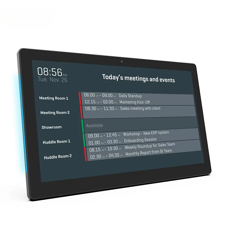 2024 New Product BT 4.2 WIFI NFC Wall Mount Conference Booking Device LCD Video Wall Displays Android Tablet