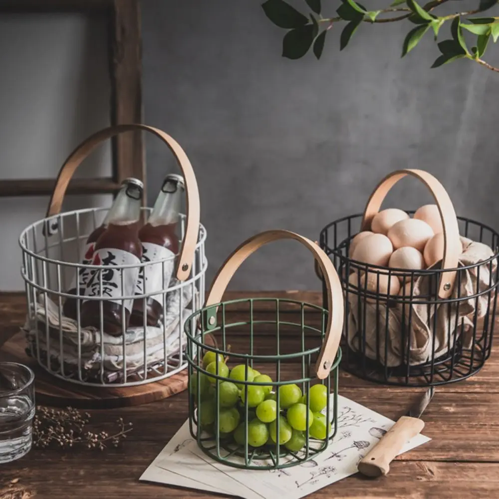 

Egg Holder Chicken Wire Egg Basket Vegetable Fruit Basket Hen Oraments Decoration Kitchen Organizer Storage Bowl Container