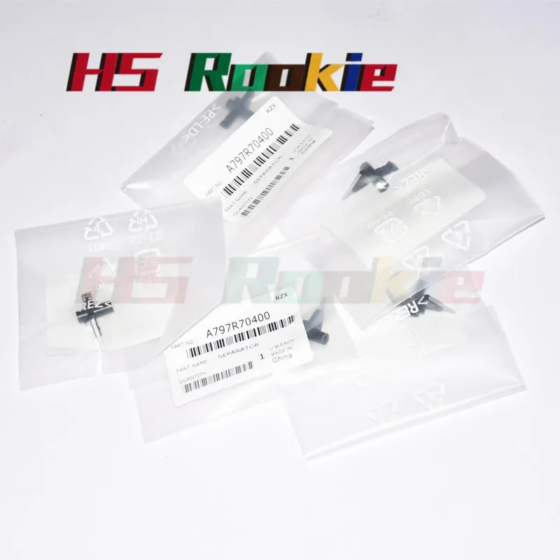 10 unidades de rodillo fusor superior y garra de separación (PICKER FINGER) para Konica Minolta C224 C284 C364 C454 C554 C654 C754 C226 C266 C208 C258
