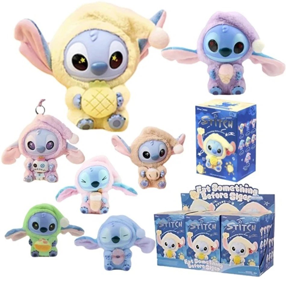 

Stitch Eat Something Before Sleep Series слепая коробка плюшевые виниловые игрушки милая кукла реплика загадочная коробка сумка кулон Декор подарок