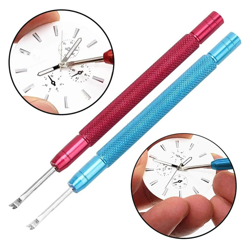 1/2Pcs Watch Needle Remover Tool Aluminum Alloy Watch Hand Presser Watchs Hour Minute Second Needle Removing Repair Tools
